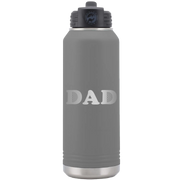Golf Dad 32 oz Water Bottle | Dark Gray