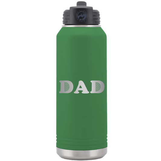 Golf Dad 32 oz Water Bottle | Green