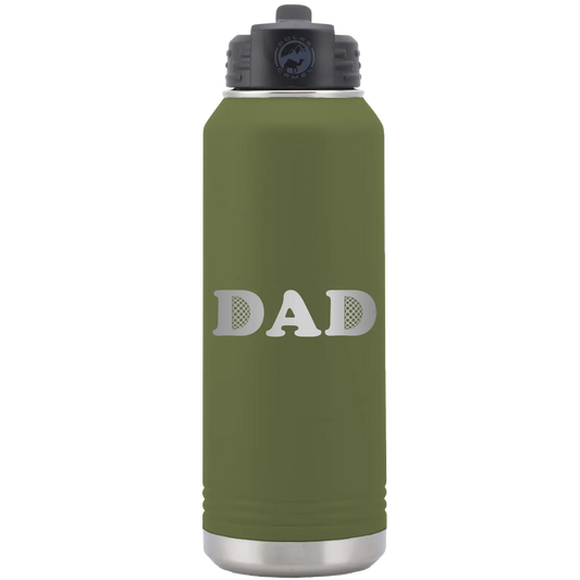 Golf Dad 32 oz Water Bottle | Olive Green