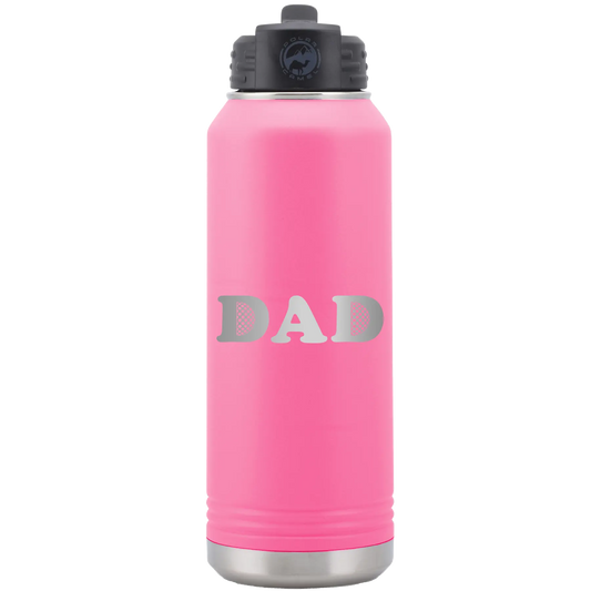 Golf Dad 32 oz Water Bottle | Pink