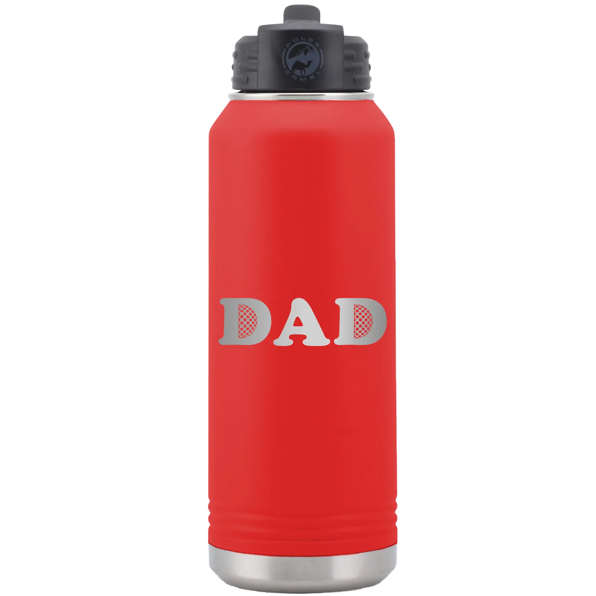 Golf Dad 32 oz Water Bottle | Red