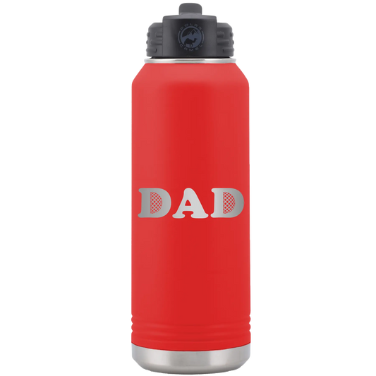 Golf Dad 32 oz Water Bottle | Red