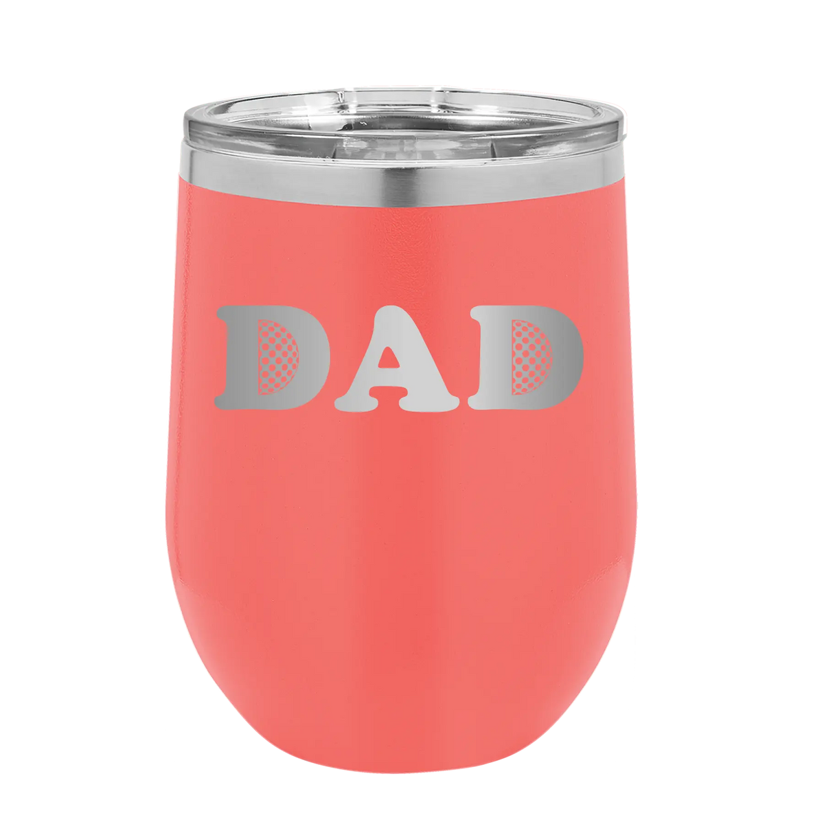 Golf Dad Wine Cup | Coral