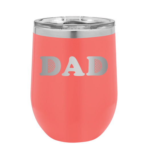 Golf Dad Wine Cup | Coral