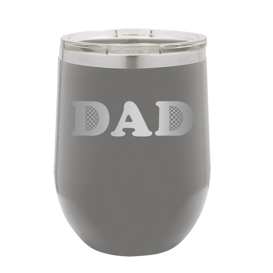 Golf Dad Wine Cup | Dark Gray