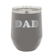 Golf Dad Wine Cup | Dark Gray