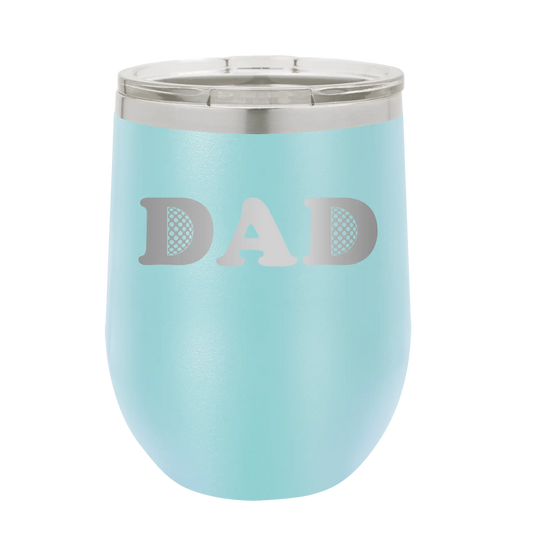 Golf Dad Wine Cup | Light Blue