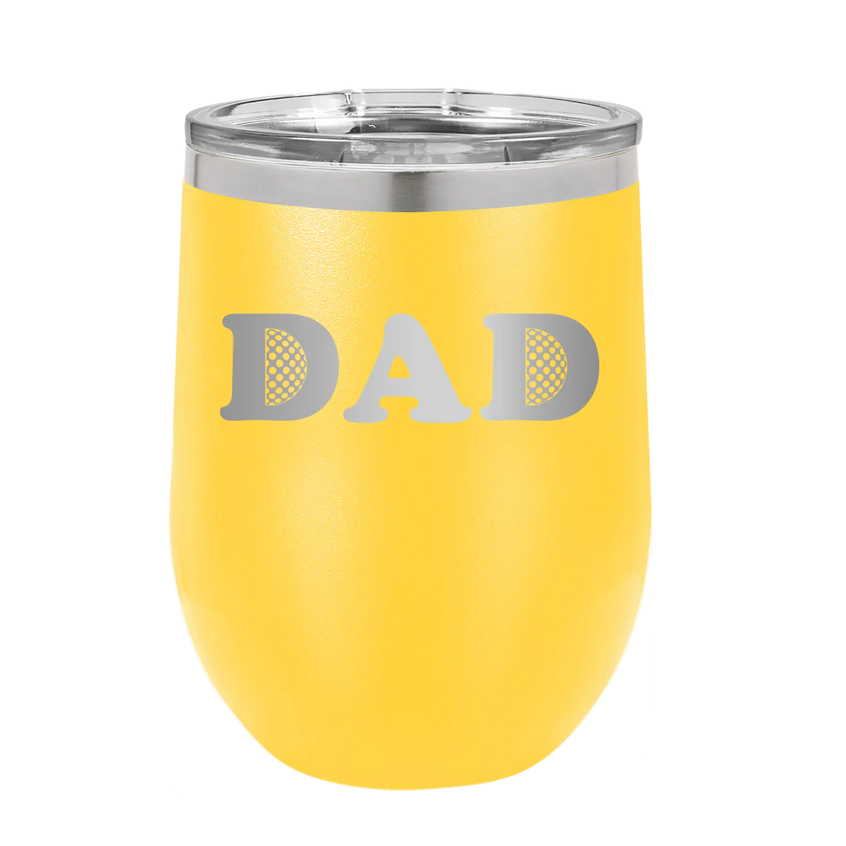 Golf Dad Wine Cup | Yellow