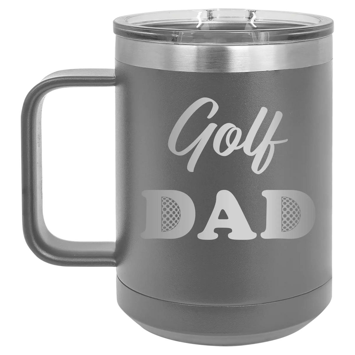 Golf Dad2 15 oz Mug | Dark Gray