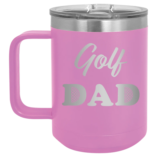 Golf Dad2 15 oz Mug | Light Purple