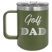 Golf Dad2 15 oz Mug | Olive Green