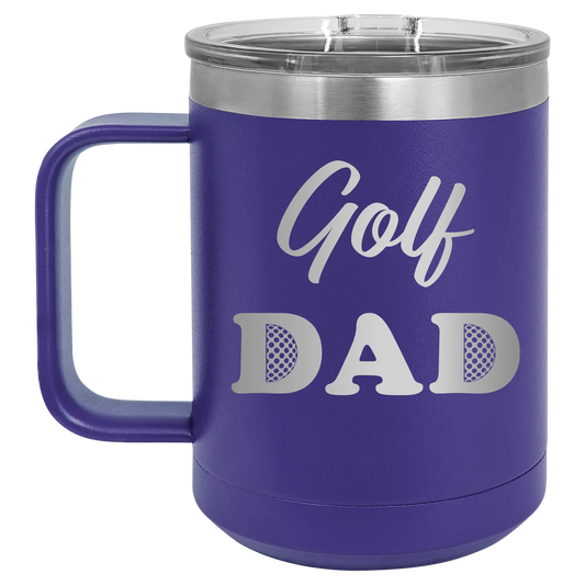 Golf Dad2 15 oz Mug | Purple