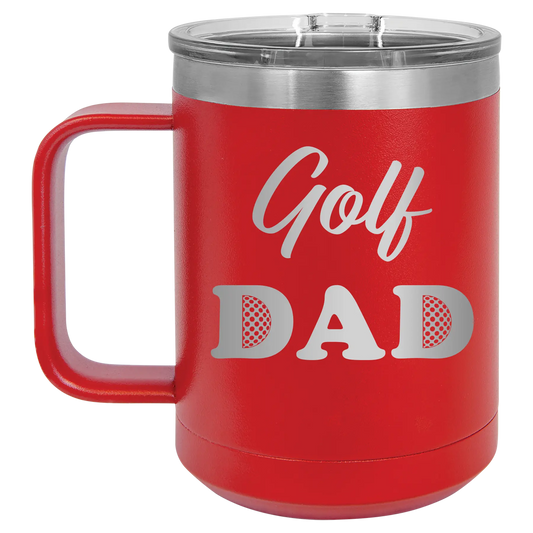 Golf Dad2 15 oz Mug | Red