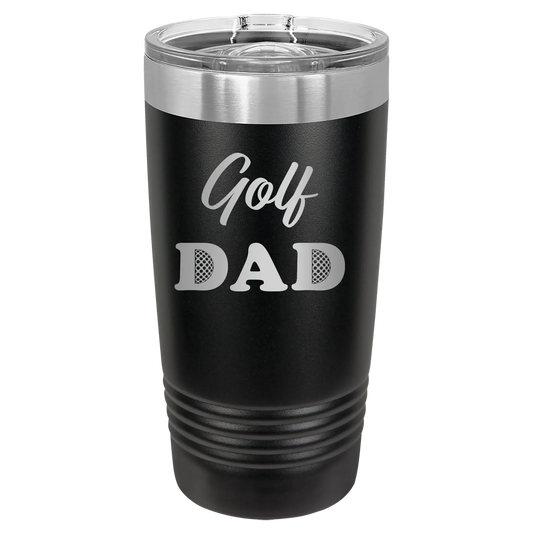 Golf Dad2 20 oz Tumbler | Black