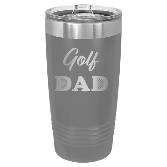 Golf Dad2 20 oz Tumbler | Dark Gray