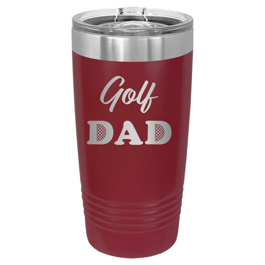 Golf Dad2 20 oz Tumbler | Maroon