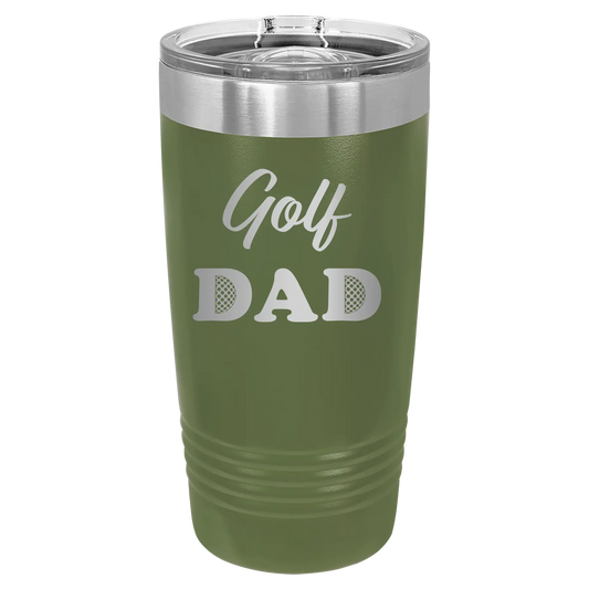 Golf Dad2 20 oz Tumbler | Olive Green