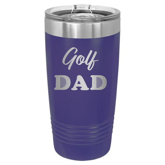 Golf Dad2 20 oz Tumbler | Purple
