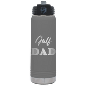Golf Dad2 20 oz Water Bottle | Dark Gray