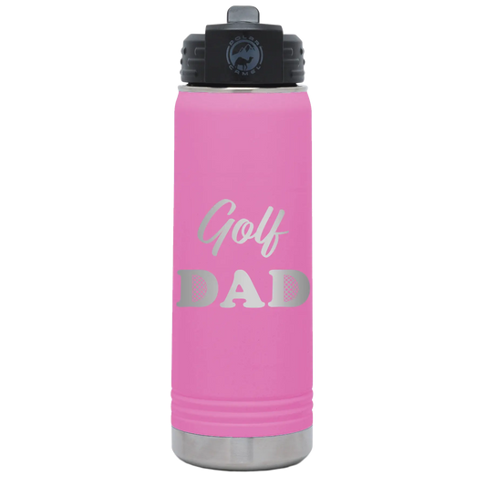 Golf Dad2 20 oz Water Bottle | Light Purple