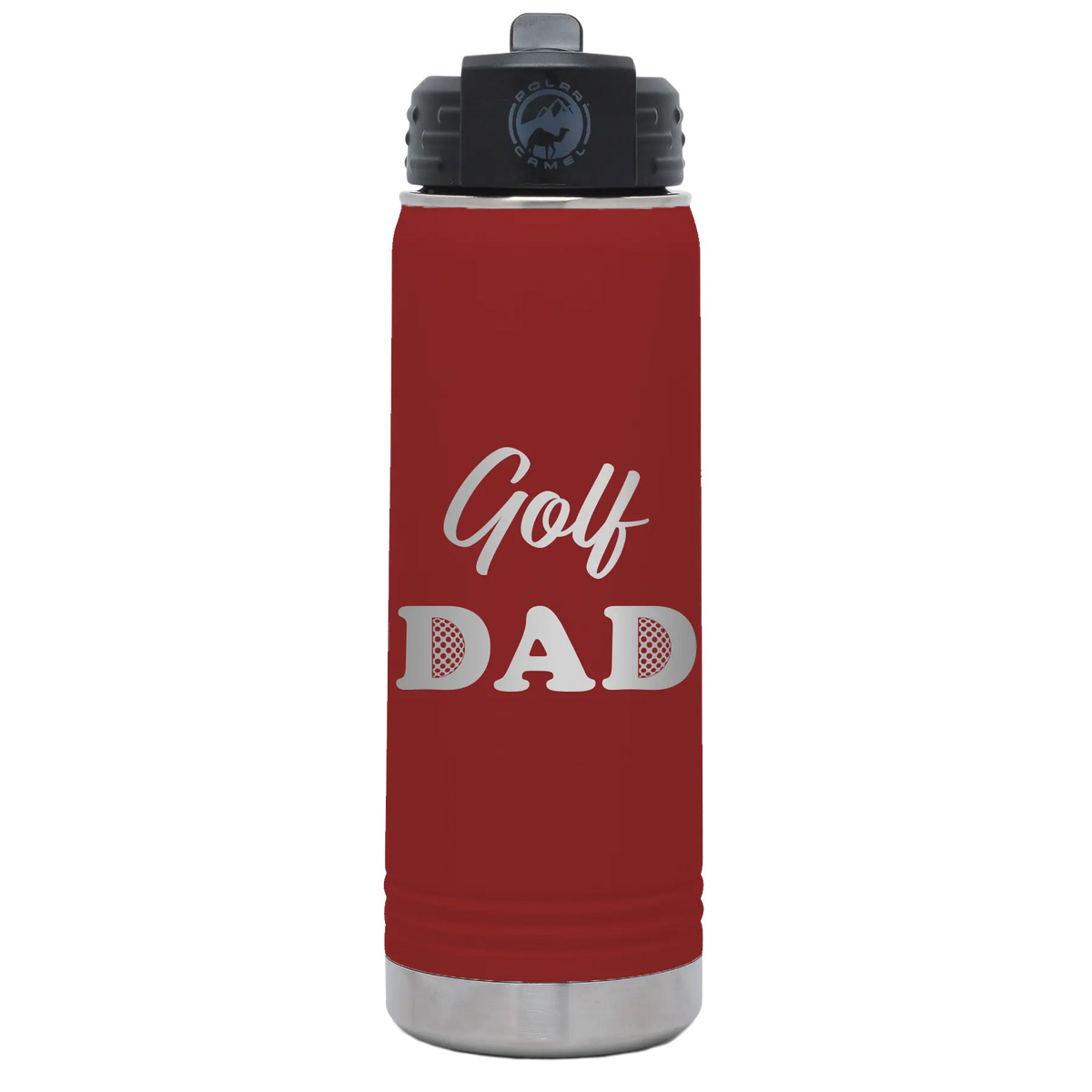 Golf Dad2 20 oz Water Bottle | Maroon
