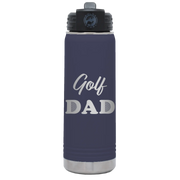 Golf Dad2 20 oz Water Bottle | Navy