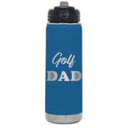 Golf Dad2 20 oz Water Bottle | Royal Blue