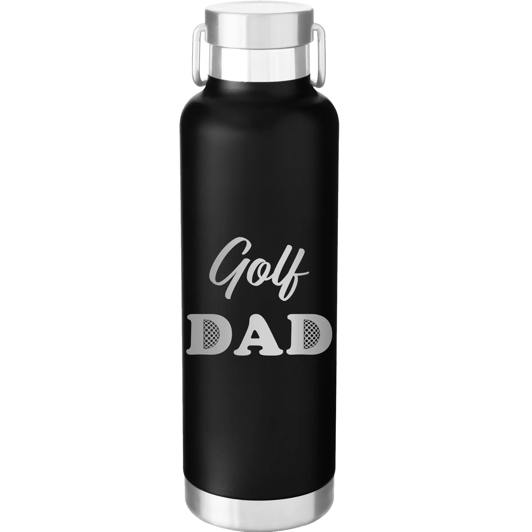 Golf Dad2 24 oz Water Bottle | Black