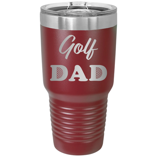 Golf Dad2 30 oz Tumbler | Maroon