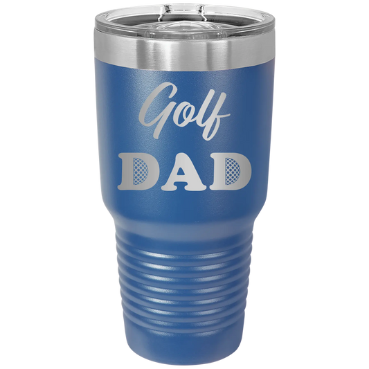 Golf Dad2 30 oz Tumbler | Royal Blue