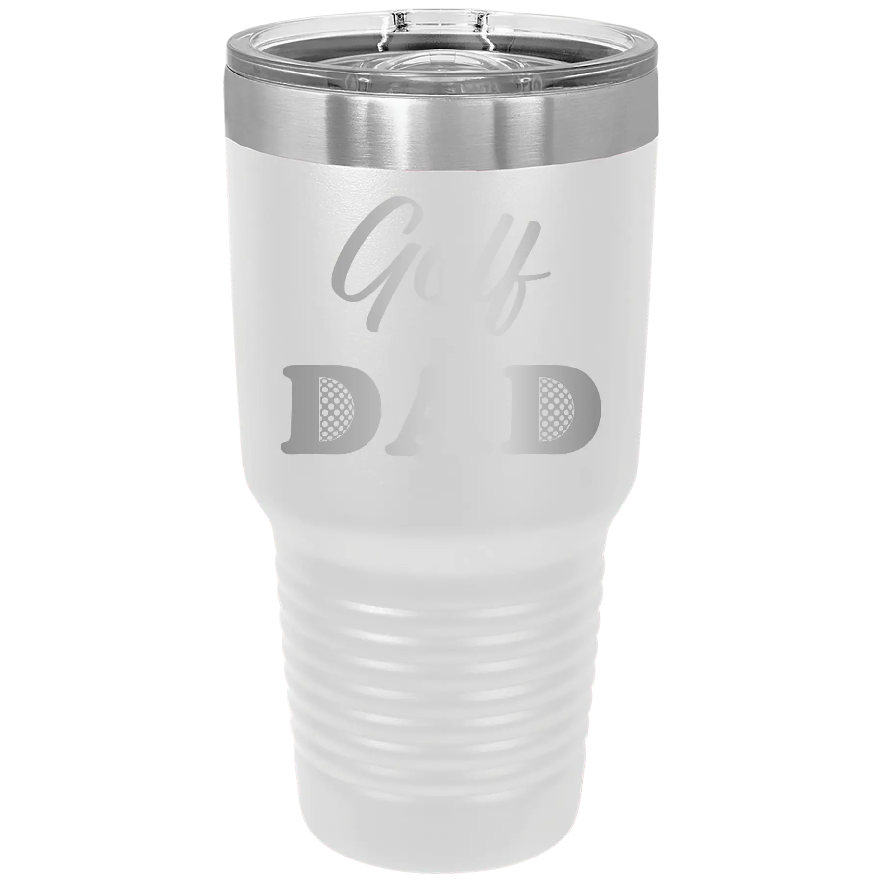 Golf Dad2 30 oz Tumbler | White