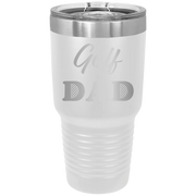 Golf Dad2 30 oz Tumbler | White