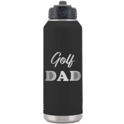 Golf Dad2 32 oz Water Bottle | Black