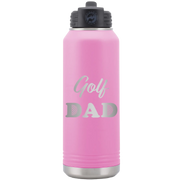 Golf Dad2 32 oz Water Bottle | Light Purple