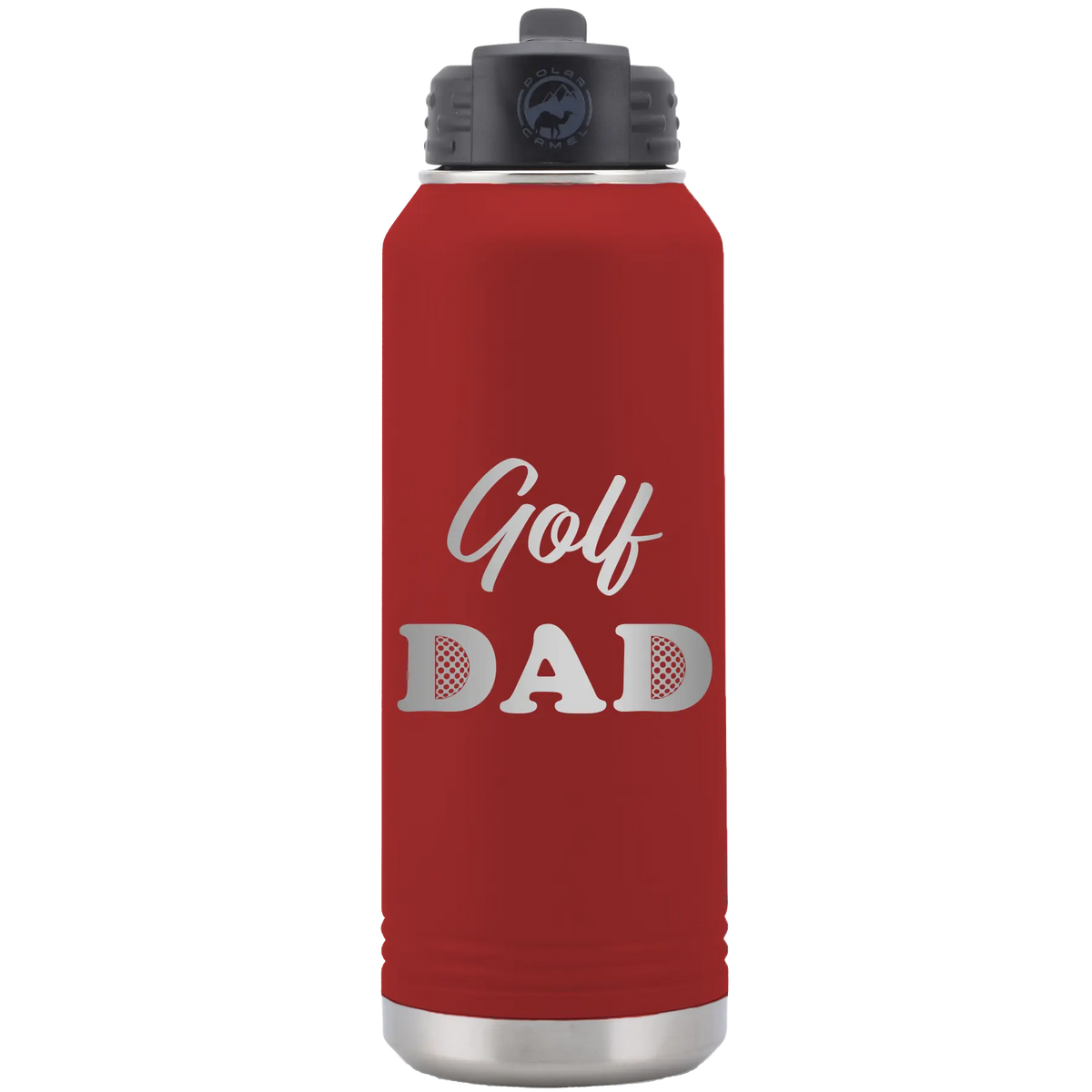 Golf Dad2 32 oz Water Bottle | Maroon