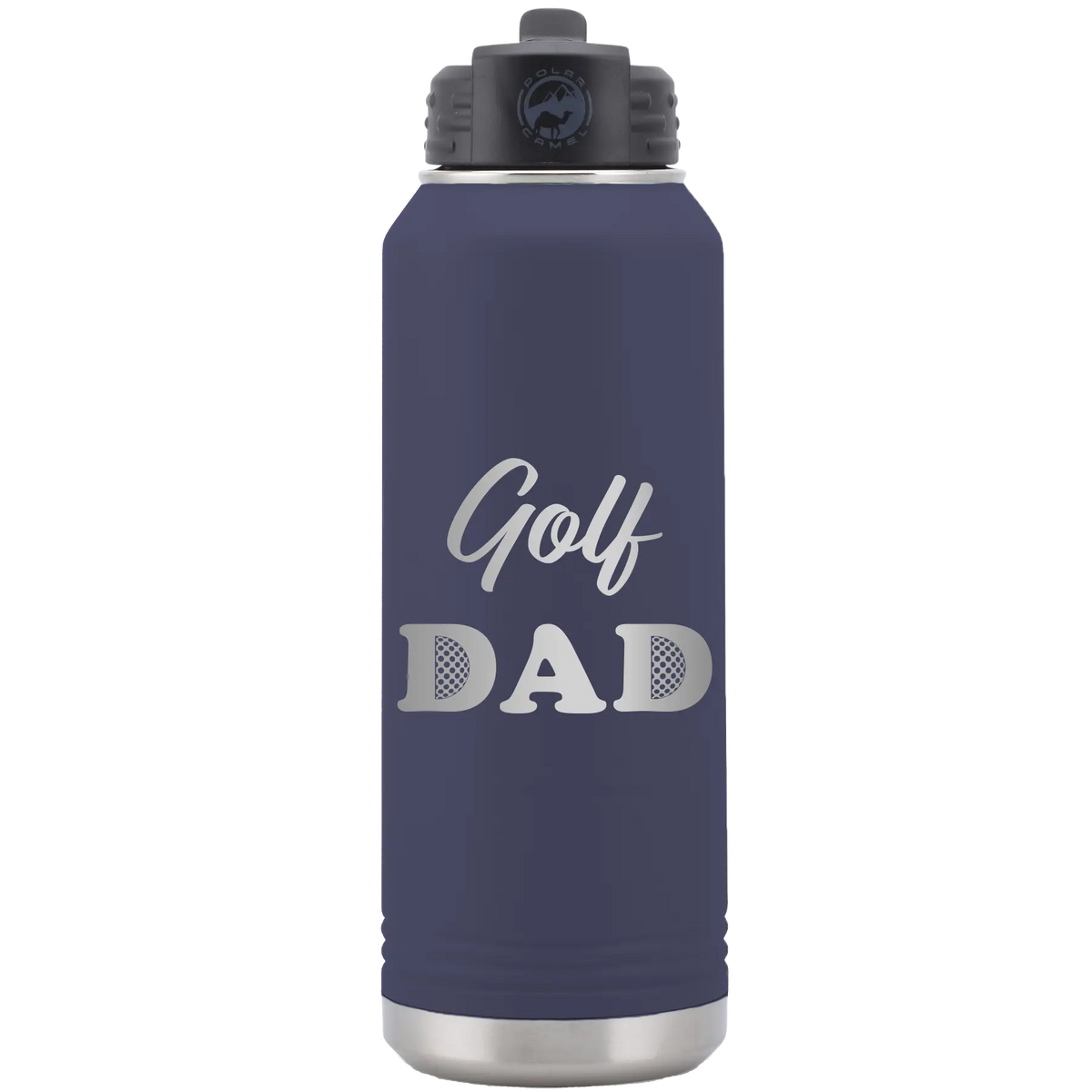 Golf Dad2 32 oz Water Bottle | Navy