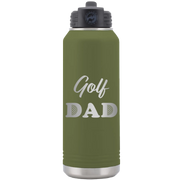 Golf Dad2 32 oz Water Bottle | Olive Green