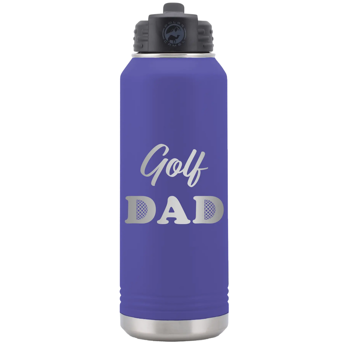 Golf Dad2 32 oz Water Bottle | Purple