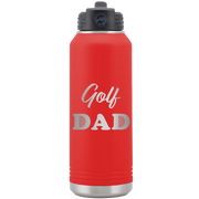Golf Dad2 32 oz Water Bottle | Red