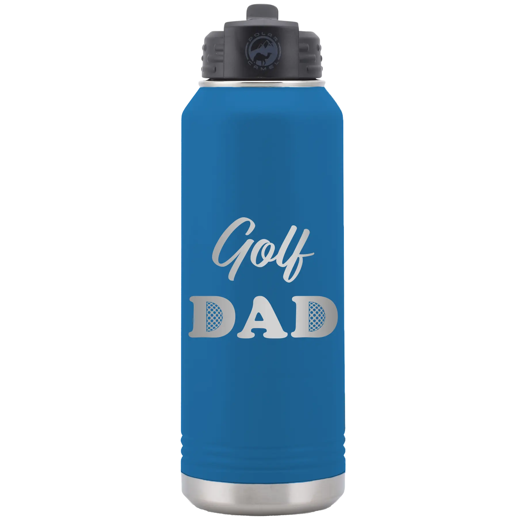 Golf Dad2 32 oz Water Bottle | Royal Blue