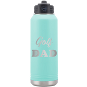 Golf Dad2 32 oz Water Bottle | Teal