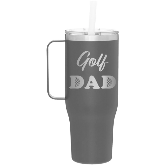 Golf Dad2 40 oz Tumbler Mug | Slate