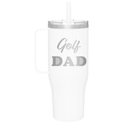 Golf Dad2 40 oz Tumbler Mug | White