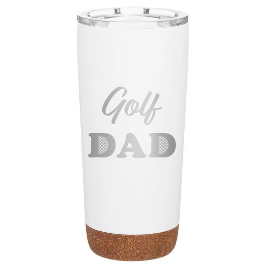 Golf Dad2 20 oz Tumbler | White