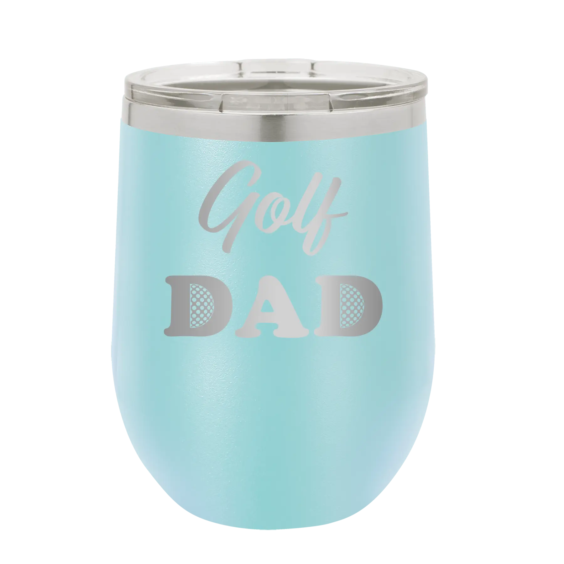 Golf Dad2 Wine Cup | Light Blue