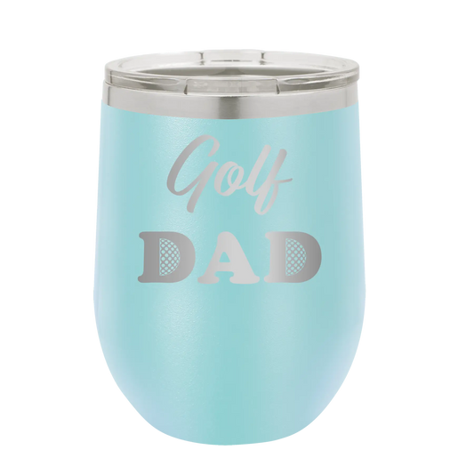 Golf Dad2 Wine Cup | Light Blue