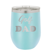 Golf Dad2 Wine Cup | Light Blue