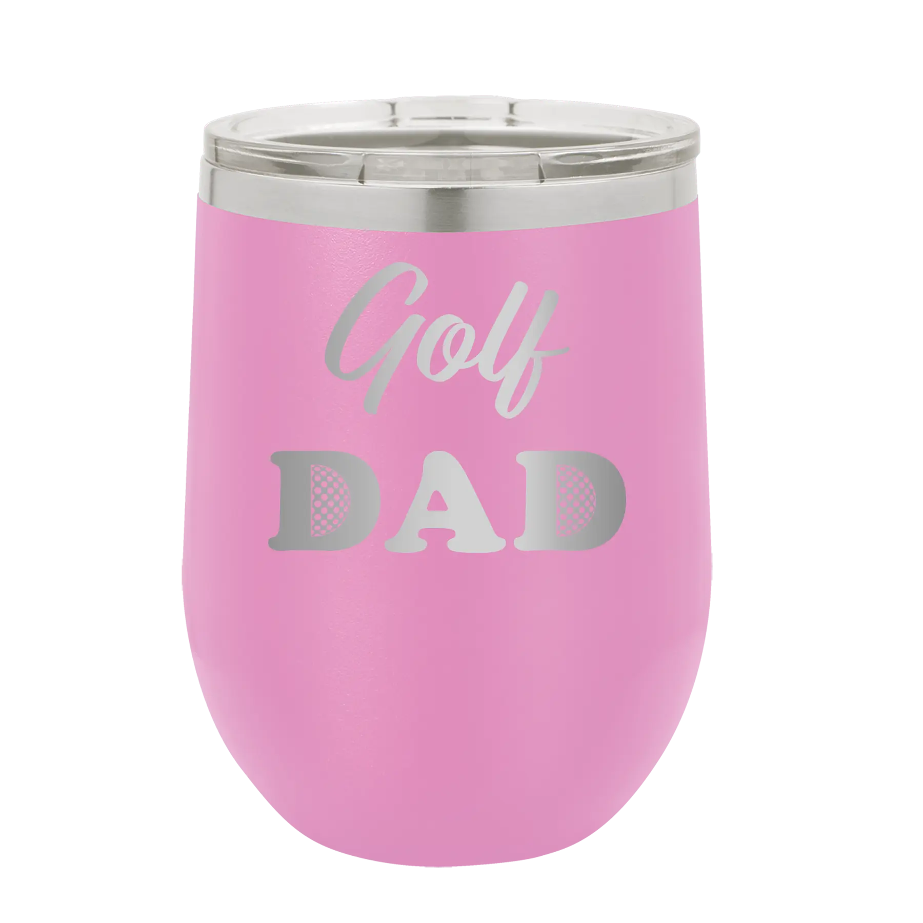 Golf Dad2 Wine Cup | Light Purple