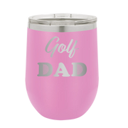 Golf Dad2 Wine Cup | Light Purple
