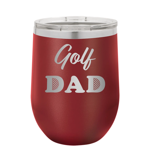 Golf Dad2 Wine Cup | Maroon